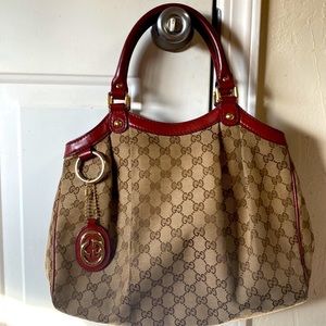 Authentic Gucci Medium Sukey Canvas Tote